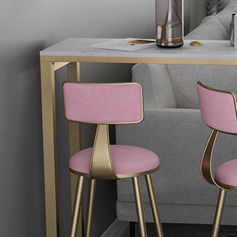 Nordic Glam Rectangle Sintered Stone Table Dining Bar Counter Table for Home Clearhalo 'Bar Furniture' 'Bar Tables' 'bar_tables' 'furn' 'furn_bar_tables' 'Furniture' 'furniture_bar_tables' 'Kitchen & Dining Furniture' 1200x1200_fec74e49-94c4-490b-b34f-8d0c2edc2934