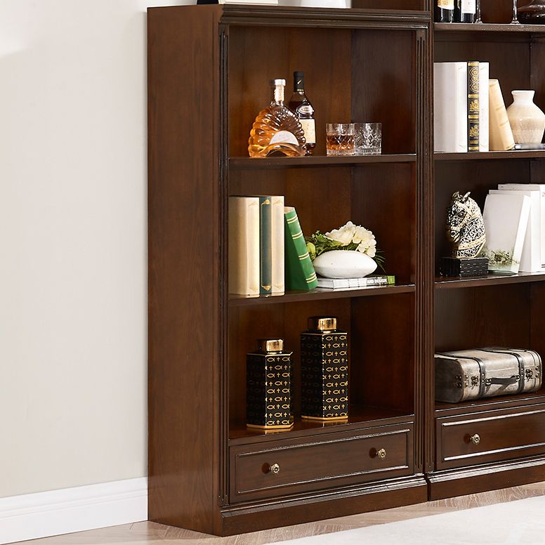 Wooden Closed Back Standard Bookcase Contemporary Style Bookshelf for Home Office Clearhalo 'Bookcases' 'furn' 'furn_bookcases' 'Furniture' 'furniture_bookcases' 'Office Furniture' 1200x1200_fec7990b-27c1-4a84-b318-15b7ce3a5761