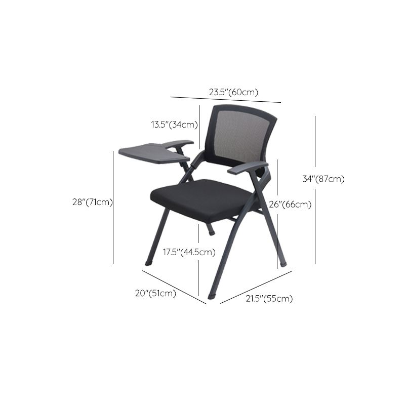 21" Wide Contemporary Desk Chair Black Low Back Conference Chair Clearhalo 'furn' 'furn_office_chair' 'Furniture' 'Office Chairs' 'Office Furniture' 'office_chair' 1200x1200_fec7f5a8-e618-476d-853c-30f6979e93db