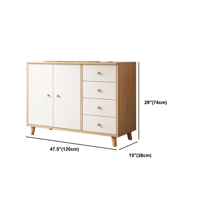 14.96" Wide Modern Wood Accent Chest with Drawer Rectangle Accent Cabinet