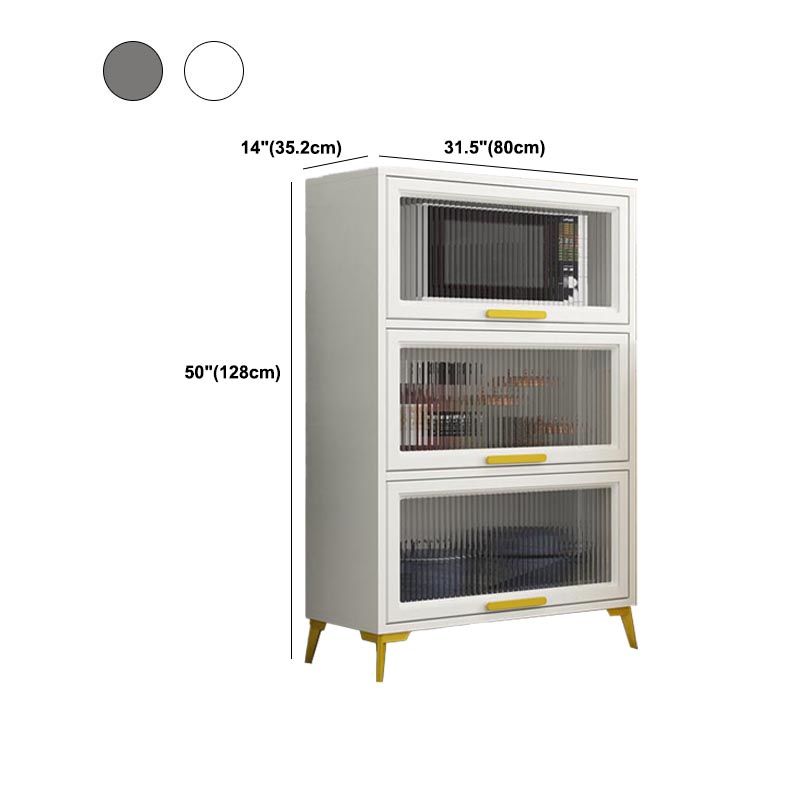 Manufactured Wood Dining Server Glam Glass Doors Server for Home Clearhalo 'buffet_sideboard' 'Buffets & Sideboards' 'furn' 'furn_buffet_sideboard' 'Furniture' 'Kitchen & Dining Furniture' 1200x1200_fec98660-4b21-43bf-b690-5372e98c0e57