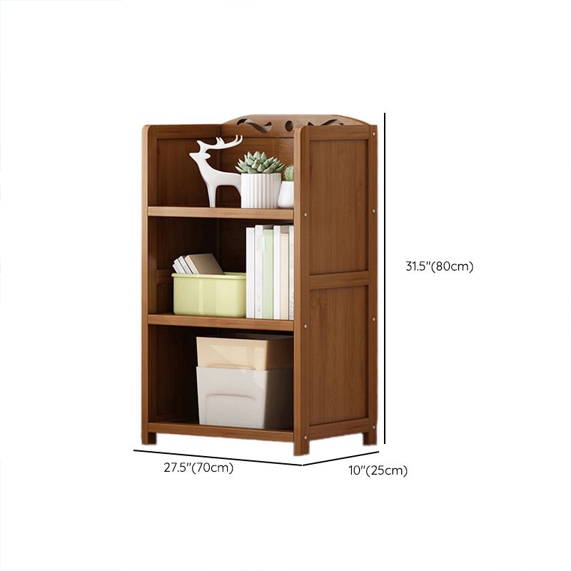 Vertical Contemporary Bamboo Bookcase Open Back Bookshelf for Office Clearhalo 'Bookcases' 'furn' 'furn_bookcases' 'Furniture' 'Office Furniture' 1200x1200_feca0f53-489c-447f-b8a9-bff91d3326c8