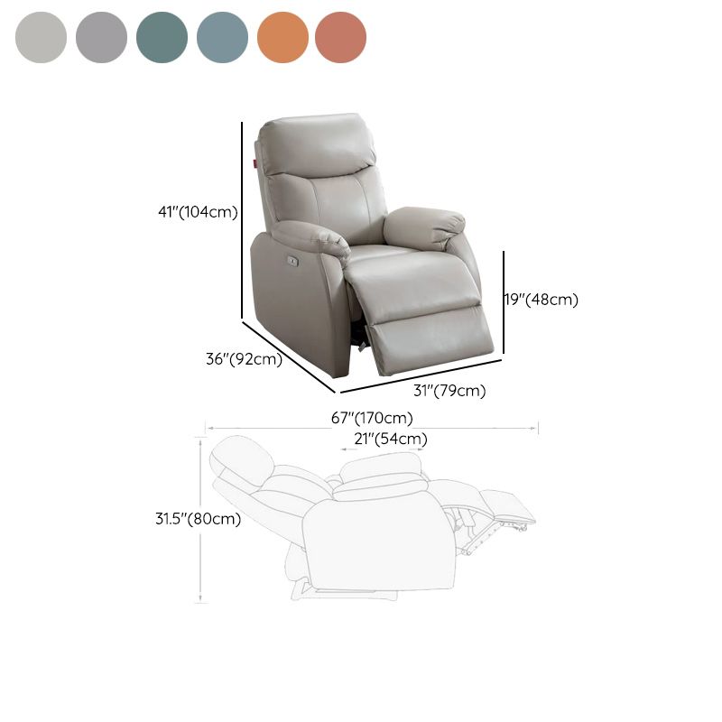 Solid Color Standard Recliner Modern Minimalist Home Single Recliner Chair