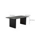 Black Pine Wood Dining Table Modern Indoor Rectangle Dinette Table Clearhalo 'Dining Tables & Seating' 'Dining Tables' 'dining_table' 'furn' 'furn_dining_table' 'Furniture' 'Kitchen & Dining Furniture' 1200x1200_fecb2a25-2661-4ea9-b0b3-4cb8fb27b5af