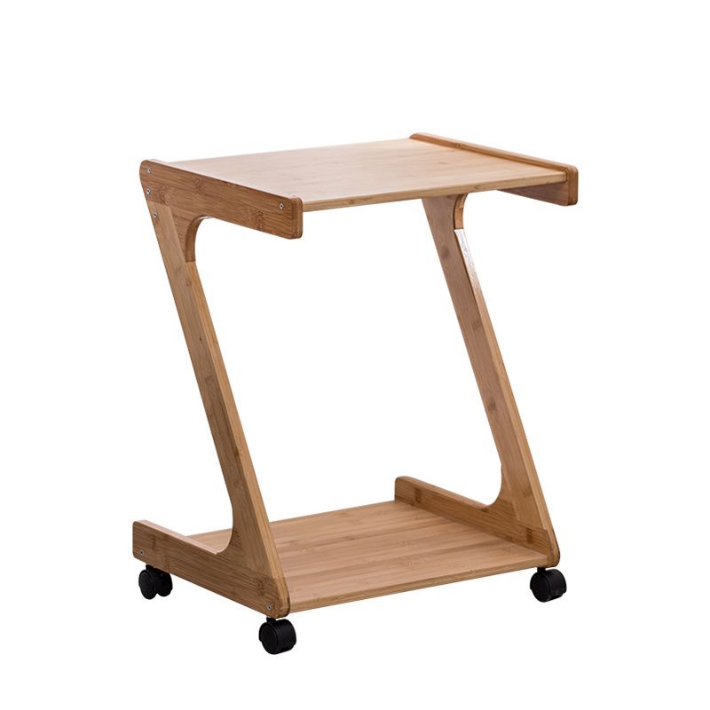 15" Wide Contemporary Corner Table Wood Double Tier Accent Side Table Clearhalo 'Coffee & Accent Tables' 'End & Side Tables' 'end_side_tables' 'furn' 'furn_end_side_tables' 'Furniture' 'Living Room Furniture' 1200x1200_fecc4dbd-353c-4b40-9218-e06c540a9c85