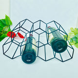 Tabletop or Countertop Free-Stand Bottle Wine Rack Modern Metal Wine Bottle Holder Clearhalo 'furn' 'furn_wine_racks' 'Furniture' 'Kitchen & Dining Furniture' 'Wine Racks' 'wine_racks' 1200x1200_fecd5e29-cc80-4522-9004-36786a7ed63d