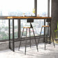 Industrial Rectangle Bar Table Solid Wood Top Bar Table with Trestle Base Clearhalo 'Bar Furniture' 'Bar Tables' 'bar_tables' 'furn' 'furn_bar_tables' 'Furniture' 'Kitchen & Dining Furniture' 1200x1200_fece39c1-50c4-4ea4-9241-7aaad97edba7