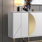 Tavolo a buffet in stile glam credenza a buffet in legno con armadi e cassetti
