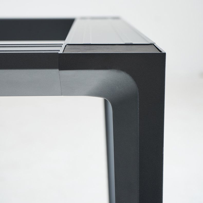 Estilo de diseñador 1/2/5/7 Piezas Rectángulo Juego de comedor de piedra sinterizada Juego de mesa de comedor de piedra sinterizada