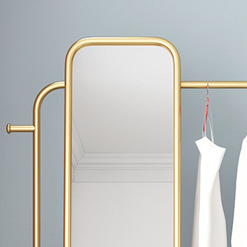 Glamargtrack Metall gerahmt Hanging Rail Regal Eingangshalle mit Spiegel