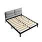 Contemporary Metal Platform Bed Panel Frame with Upholstered Headboard Clearhalo 'Bedroom Furniture' 'Beds' 'furn' 'furn_beds' 'Furniture' 1200x1200_fed2cb9a-d812-4658-9982-4b72d32215bb