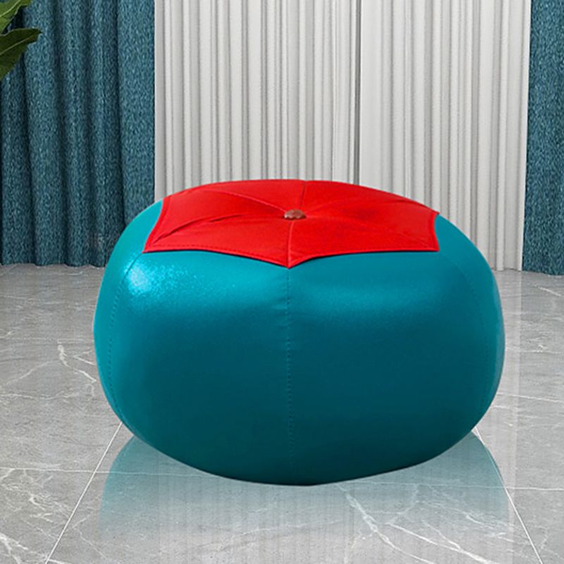 Geometric Print Ottoman Pouf Scratch Resistant Specialty Faux Leather Ottoman Clearhalo 'furn' 'furn_ottomans_poufs' 'Furniture' 'Living Room Furniture' 'Ottomans & Poufs' 'ottomans_poufs' 1200x1200_fed5c136-14d3-44d8-a568-4add6ad277cc
