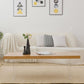 Scandinavian Solid Wood Rectangle Top Coffee Table Acrylic Sled Cocktail Table Clearhalo 'Coffee & Accent Tables' 'Coffee Tables' 'coffee_tables' 'furn' 'furn_coffee_tables' 'Furniture' 'Living Room Furniture' 1200x1200_fed62ad8-e6c5-4afe-8204-9e8e98d2540a