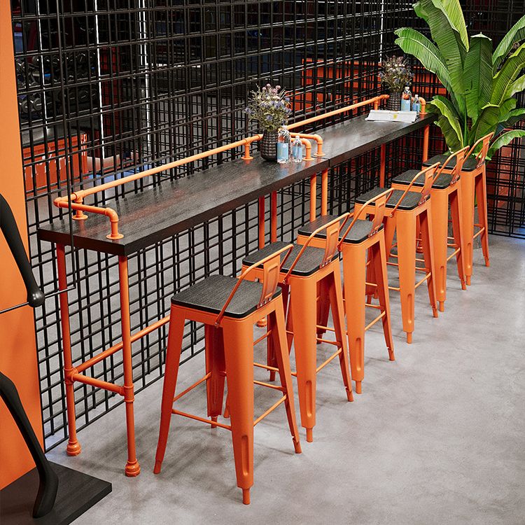 Indoor Contemporary Bar Dining Table Rectangle Metal Legs Bar Table Clearhalo 'Bar Furniture' 'Bar Tables' 'bar_tables' 'furn' 'furn_bar_tables' 'Furniture' 'Kitchen & Dining Furniture' 1200x1200_fed89bab-e769-465d-b9f2-1a2d55163ac0