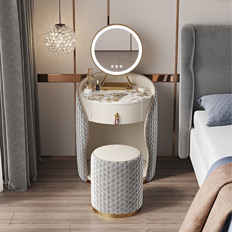 Tocador de piedra tocador tocador gris/tocador de madera maciza con cajón con cajón