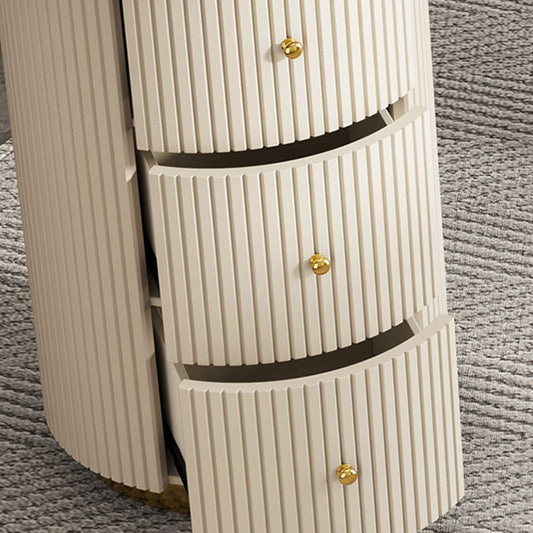 モダンストーンオフィスデスク29.53インチの高さ3ドロワーライティングデスク