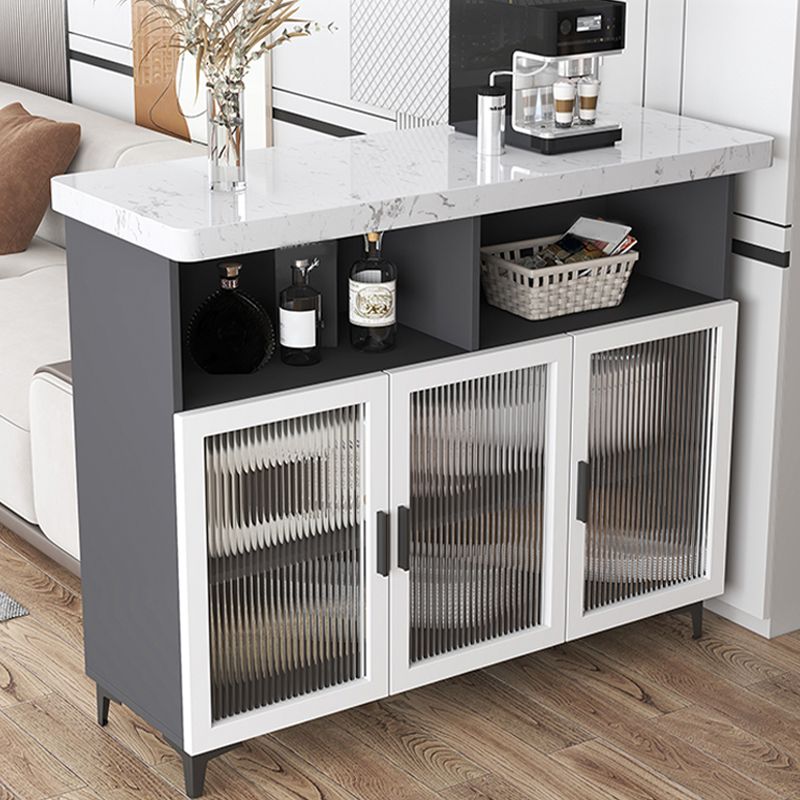 Modern Rectangle Bar Table Faux Marble Storable Table for Living Room Clearhalo 'Bar Furniture' 'Bar Tables' 'bar_tables' 'furn' 'furn_bar_tables' 'Furniture' 'Kitchen & Dining Furniture' 1200x1200_feda788a-642a-4985-bca7-1ea479014ac3