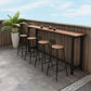 Set tavolo da bar industriale in legno Set bancone fisso da 1/2/5 pezzi per uso domestico