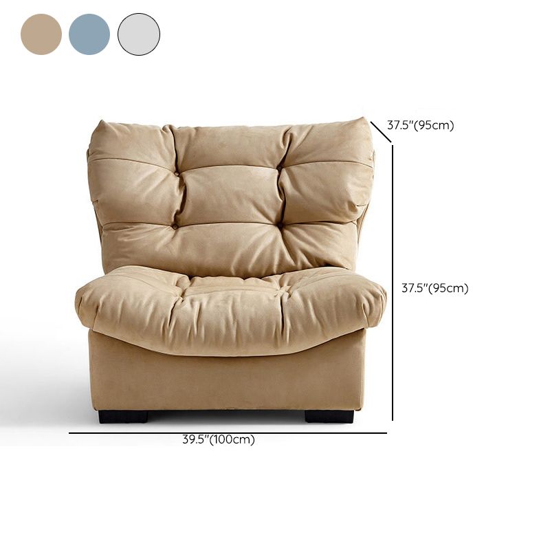 Contemporary Faux Leather Seating Biscuit Back Sofa for Apartment
