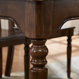 Medieval Modern Rectangle Dining Table Rubber Wood Table in Brown with 4 Legs Clearhalo ' dining_table' 'Dining Tables & Seating' 'Dining Tables' 'furn' 'furn_dining_table' 'Furniture' 'furniture_dining_table' 'Kitchen & Dining Furniture' 'kitchen&dining_furn' 'kitchen' 'kitchen_dining_table' 1200x1200_feddf23b-ab94-4f25-a62a-12dbed1c7b2e