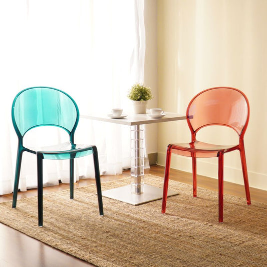 Nordic Style Colorful Side Chair Plastic Side Dining Chair for Home Use
