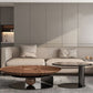 No Distressing Pedestal Coffee Table Modern Round Bunching Tables