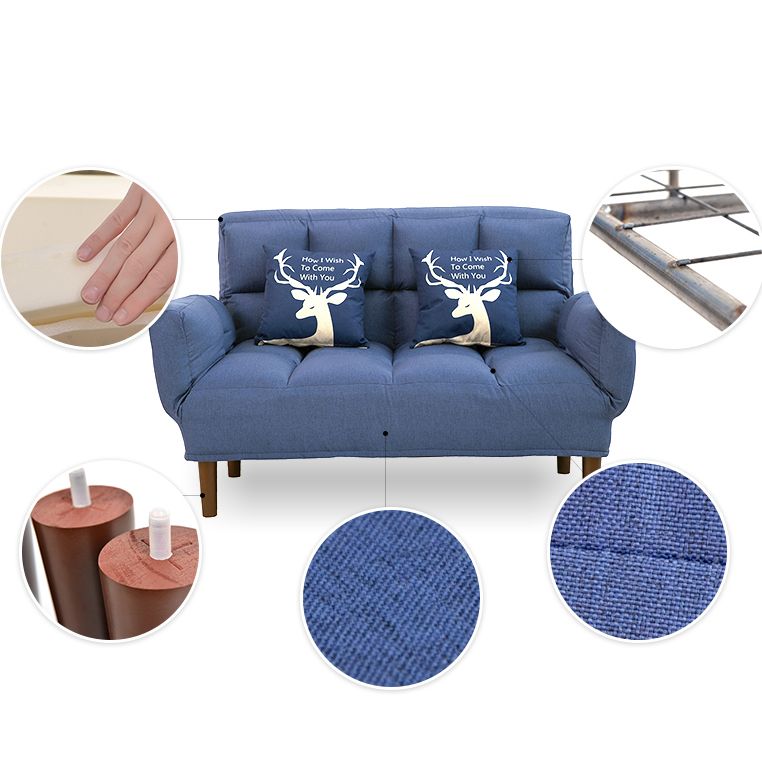 Contemporary Upholstered Chaise Lounge Recessed Arms Chaise Lounge Clearhalo 'Chairs & Seating' 'Chaise Lounge' 'chaise_lounge' 'furn' 'furn_chaise_lounge' 'Furniture' 'Living Room Furniture' 1200x1200_fee70ada-0d85-402b-896f-311cdd417b96
