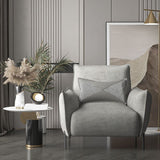 Chaise canapé à accent tissu scandinave, chaise longue pour le salon