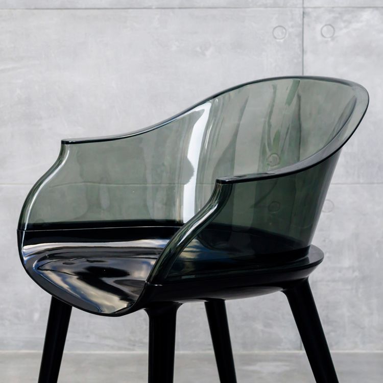 Contemporary Plastic Indoor-Outdoor Chair of 23'' Wide Dining Arm Chair Clearhalo ' kitchen&dining_furn' 'Dining Chairs' 'Dining Tables & Seating' 'dining_chair' 'Furniture' 'furniture_dining_chair' 'Kitchen & Dining Furniture' 'kitchen' 1200x1200_fee9f855-10c3-42f8-aa6d-ed342ddbab49