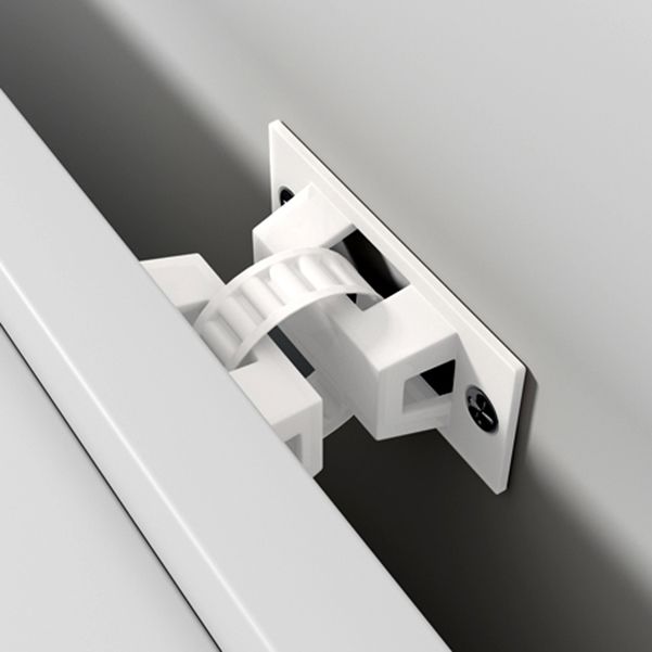 Stone di pietra glam e MDF Servizio di vetro da soggiorno da 69,5 "Herbole di vetro a buffet