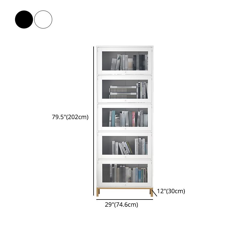 Glam Bookshelf Standard Wooden Shelf Bookcase with Cabinets for Office Clearhalo 'Bookcases' 'furn' 'furn_bookcases' 'Furniture' 'furniture_bookcases' 'Office Furniture' 1200x1200_feee8a86-c969-4c22-8508-96d86000f6ec