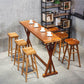 Modern Bar Table Set 1/2/4/7 Pieces Solid Wood Counter Table with Backless Stools Clearhalo 'Bar Furniture' 'furn' 'furn_home_bar_bar_sets' 'Furniture' 'Home Bars & Bar Sets' 'home_bar_bar_sets' 'Kitchen & Dining Furniture' 1200x1200_fef12a44-0fc0-4479-8c12-c09bb0c2b4ed