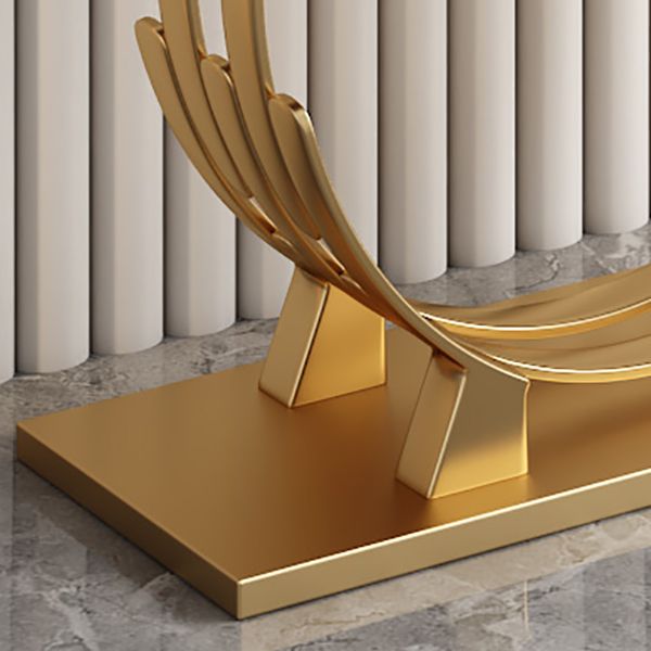 Glam Marble et Metal Rectangle Console Accent Table pour Hall