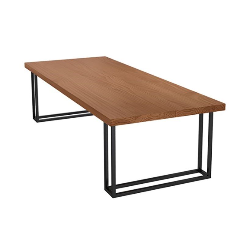 Rectangular 1/2/9 Pieces Dining Set Natural and Black Windsor Back Chair Set for Kitchen Clearhalo 'Dining Room Sets' 'Dining Tables & Seating' 'dining_room_set' 'furn' 'furn_dining_room_set' 'Furniture' 'furniture_dining_room_set' 'Kitchen & Dining Furniture' 'kitchen&dining_furn' 'kitchen' 1200x1200_fef79b57-7e63-468d-9f6c-f9175aa1900a