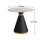 Metal Modern Round Dining Table Sintered Stone Table for Dining Room and Kitchen Clearhalo 'Dining Tables & Seating' 'Dining Tables' 'dining_table' 'furn' 'furn_dining_table' 'Furniture' 'furniture_dining_table' 'Kitchen & Dining Furniture' 1200x1200_fef820bc-df76-49fc-bb55-880f3900c0c1
