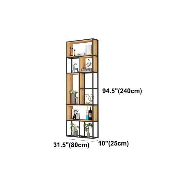 Modern Style Bookcase Metal Open Back Bookshelf for Office Use Clearhalo 'Bookcases' 'furn' 'furn_bookcases' 'Furniture' 'Office Furniture' 1200x1200_fef89b09-8284-4c37-bd07-53a8d4927617