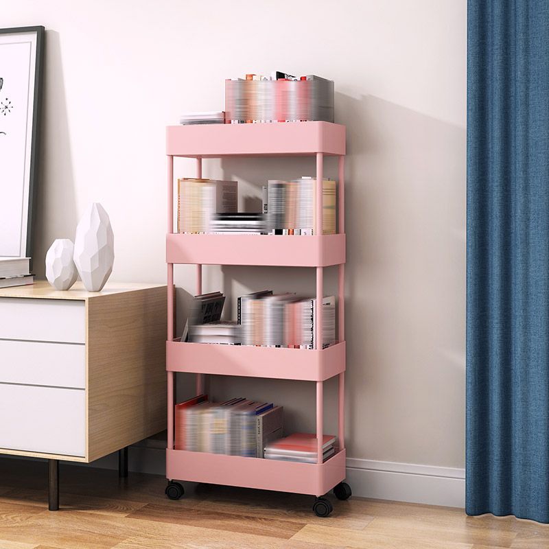 Modern Style Bookshelf Open Shelf Bookcase with Caster Wheels Clearhalo 'Bookcases' 'furn' 'furn_bookcases' 'Furniture' 'furniture_bookcases' 'kitchen' 'kitchen_bookcases' 'Living Room Furniture' 'Office Furniture' 1200x1200_fef8efb4-e1a2-4bd2-8ef1-b3c04c5c230a