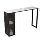 Industrial Sintered Stone 1/2/5 Pieces Bar Table Set Rectangle Bar Table with Metal Legs
