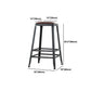 Industrial Armless Counter Stool Iron Milk Tea Shop Bar Stool with Cushion and Pedal Clearhalo 'Bar Furniture' 'Bar Stools' 'bar_stools' 'furn' 'furn_bar_stools' 'Furniture' 'Kitchen & Dining Furniture' 1200x1200_fefbe22c-318b-40e0-bc4f-73ab79294b88