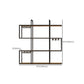 Wall Mounted Wine Rack Kit Metal and Wood Wine Holder Rack in Brown and Black Clearhalo 'furn' 'furn_wine_racks' 'Furniture' 'Kitchen & Dining Furniture' 'Wine Racks' 'wine_racks' 1200x1200_feffdeae-0114-44ed-8425-25360a270c22