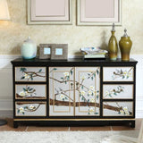 Solid Wood Traditional Storage Chest Horizontal Chest for Bedroom