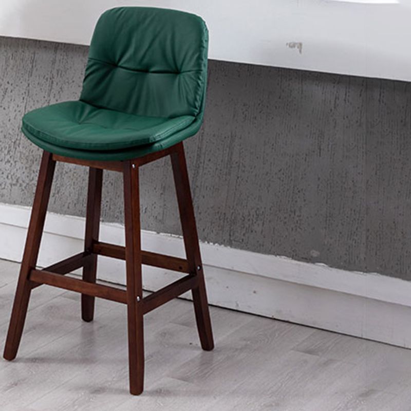 Contemporary Solid Wood Legs Faux Leather Indoor Counter Stools with Cushion Clearhalo 'Bar Furniture' 'Bar Stools' 'bar_stools' 'furn' 'furn_bar_stools' 'Furniture' 'Kitchen & Dining Furniture' 1200x1200_ff033edb-a410-4999-acdd-21868b0b285e