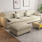 Beach Biscuit Back Standard Sofa 27.6"High Pillow Top Arm Sofa, Beige Clearhalo 'furn' 'furn_sofas' 'Furniture' 'furniture_sofas' 'kitchen' 'kitchen_sofas' 'Living Room Furniture' 'Sofa' 'sofas' 1200x1200_ff04460b-df52-4608-a2a2-31261824b035