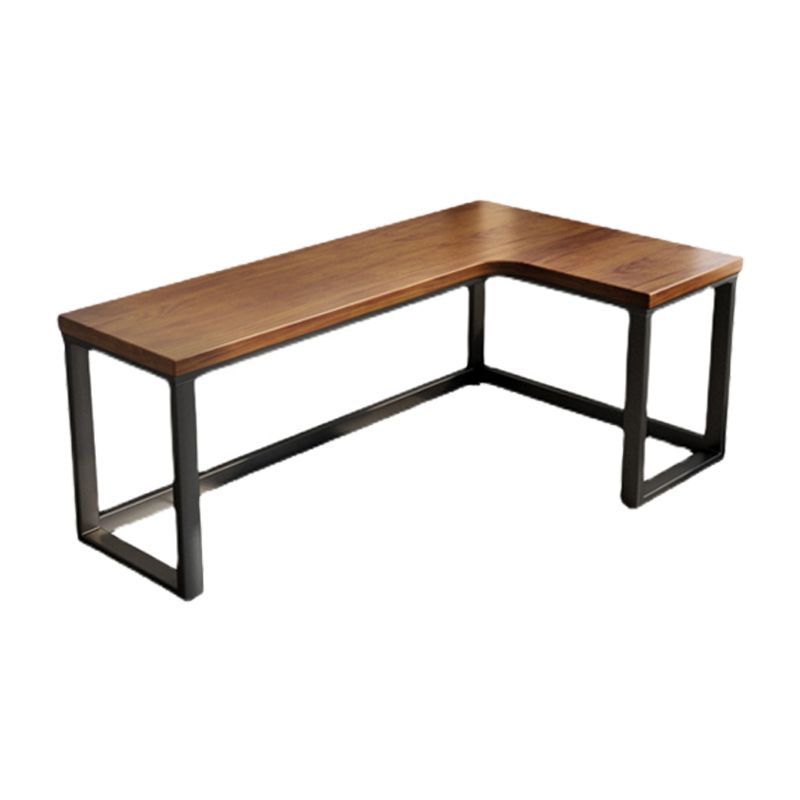 L-Shape Office Writing Table Industrial Solid Wood Home Working Desk Clearhalo 'furn' 'furn_office_desk' 'Furniture' 'Office Desks' 'Office Furniture' 'office_desk' 1200x1200_ff0865c7-3b9d-488d-89dc-8af2899710d9