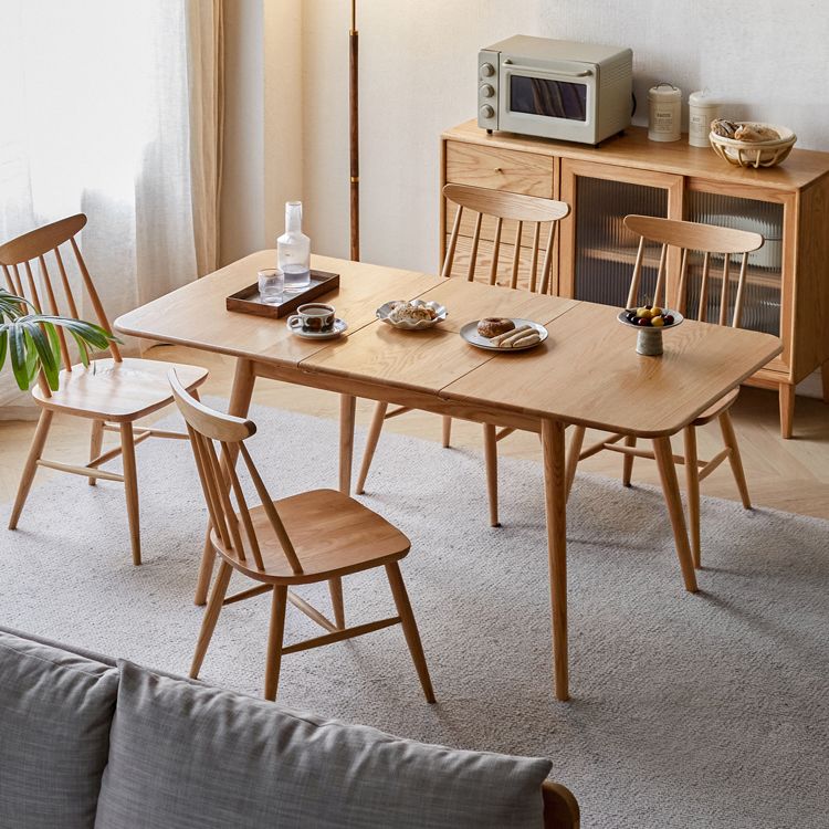 Modern Style Rectangle Extendable Wood Dining Table, 47.2" x 31.5" x 29.5" Clearhalo 'Dining Tables & Seating' 'Dining Tables' 'dining_table' 'furn' 'furn_dining_table' 'Furniture' 'Kitchen & Dining Furniture' 1200x1200_ff088b82-88fd-4c5d-89ed-6ecc96c41bbd
