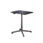 Rectangular Shaped Wood Office Writing Table Metal Legs with Wheels