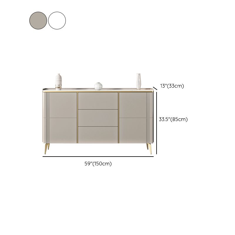 Classic Glam Storage Chest Stone Dresser with 3 Drawers , 12.87-inch Width Clearhalo 'Bedroom Furniture' 'Dressers & Chests' 'dressers_chests' 'furn' 'furn_dressers_chests' 'Furniture' 1200x1200_ff09d352-7270-4cf6-9e7a-7dda0ee171be