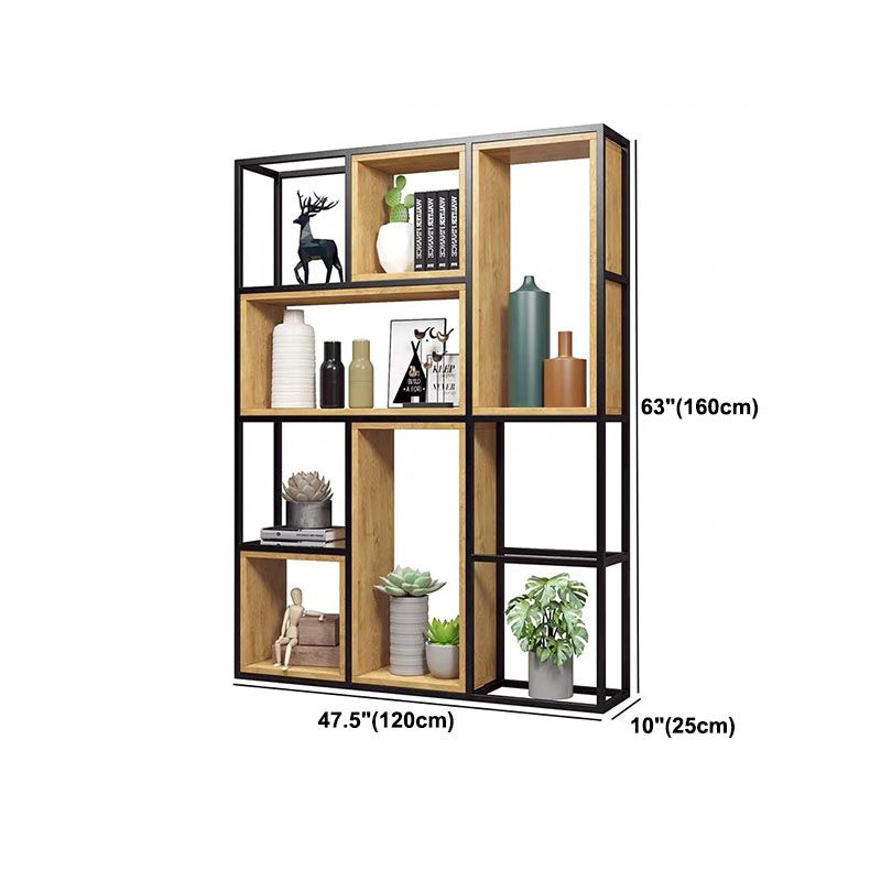9.84"W Bookcase Industrial Style Open Back Bookcase for Home Study Room Office Clearhalo 'Bookcases' 'furn' 'furn_bookcases' 'Furniture' 'furniture_bookcases' 'kitchen' 'kitchen_bookcases' 'Living Room Furniture' 'Office Furniture' 1200x1200_ff0af85d-3f5e-4f47-8b04-f27841912f38