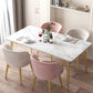 Traditional Luxury Rectangle 4-foot Dining Site Table Stone Dining Room Collection Clearhalo ' dining_table' 'Dining Tables & Seating' 'Dining Tables' 'furn' 'furn_dining_table' 'Furniture' 'furniture_dining_table' 'Kitchen & Dining Furniture' 'kitchen&dining_furn' 'kitchen' 'kitchen_dining_table' 1200x1200_ff0b9b6e-1086-43c2-ad13-23ec731cf98a