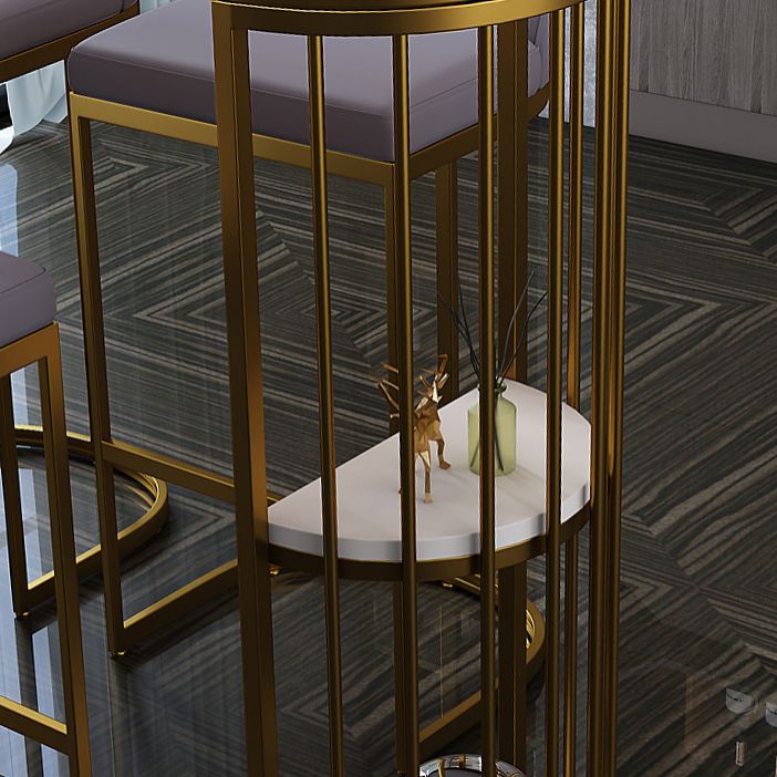 Industrial White Stone Top Counter Table 42-inch Height Table for Living Room Clearhalo 'Bar Furniture' 'Bar Tables' 'bar_tables' 'furn' 'furn_bar_tables' 'Furniture' 'furniture_bar_tables' 'Kitchen & Dining Furniture' 'kitchen&dining_furn' 'kitchen' 1200x1200_ff0c7569-ab46-4cbc-9f7b-4393b897700a